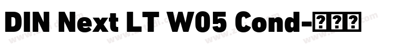 DIN Next LT W05 Cond字体转换